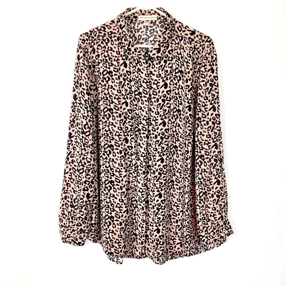 Alexander Jordan Leopard Print Blouse
